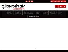 Tablet Screenshot of glamorhairlondon.co.uk